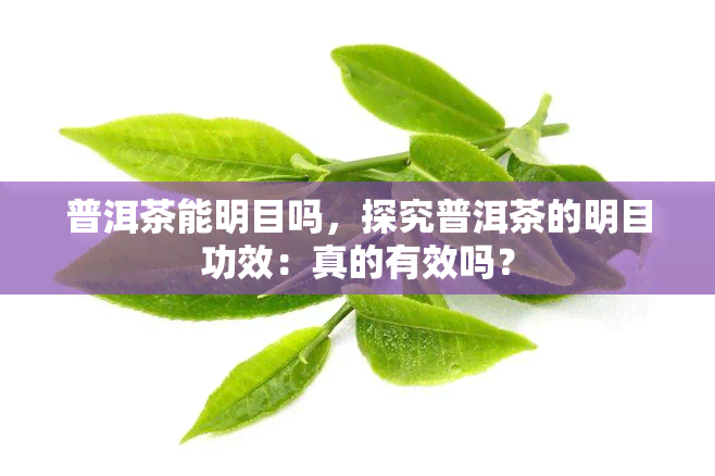 普洱茶能明目吗，探究普洱茶的明目功效：真的有效吗？