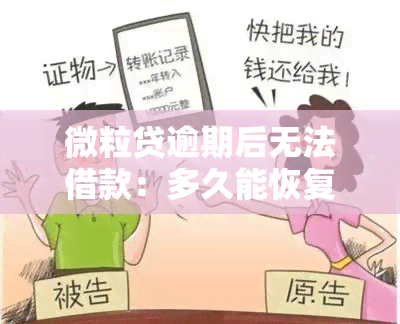 微粒贷逾期后无法借款：多久能恢复？解决办法是什么？