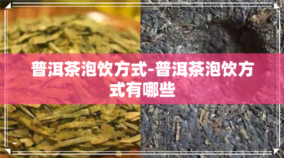 普洱茶泡饮方式-普洱茶泡饮方式有哪些