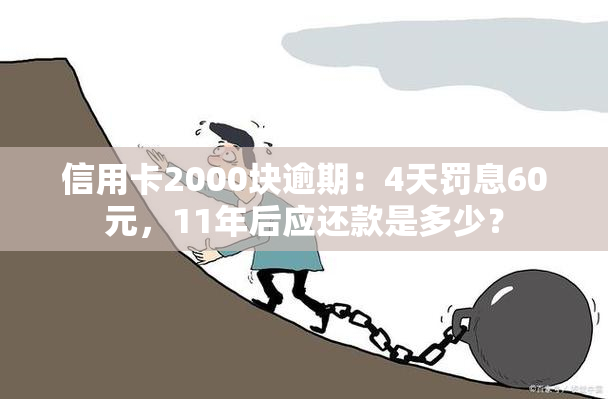 信用卡2000块逾期：4天罚息60元，11年后应还款是多少？