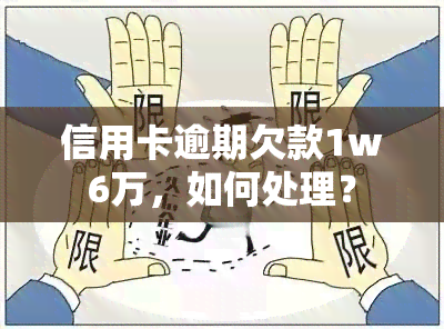 信用卡逾期欠款1w6万，如何处理？