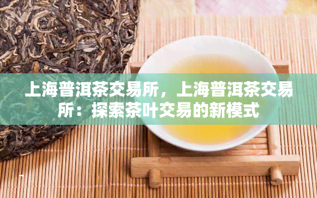 上海普洱茶交易所，上海普洱茶交易所：探索茶叶交易的新模式