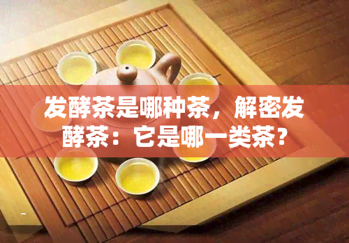 发酵茶是哪种茶，解密发酵茶：它是哪一类茶？