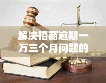 解决招商逾期一万三个月问题的方法