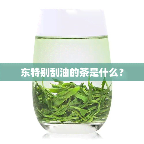 东特别刮油的茶是什么？