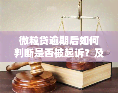 微粒贷逾期后如何判断是否被起诉？及能否再次借款