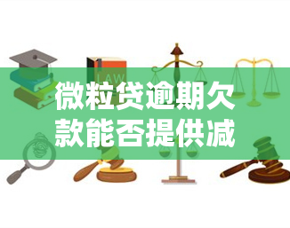 微粒贷逾期欠款能否提供减免材料？