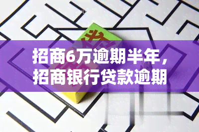 招商6万逾期半年，招商银行贷款逾期半年，需偿还本金及利息共计6万元