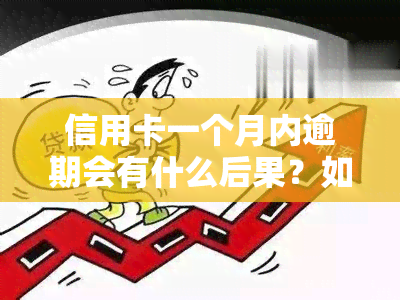 信用卡一个月内逾期会有什么后果？如何处理？