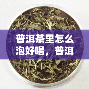 普洱茶里怎么泡好喝，普洱茶新手指南：如何泡出一杯好喝的普洱茶？