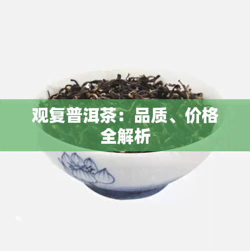 观复普洱茶：品质、价格全解析