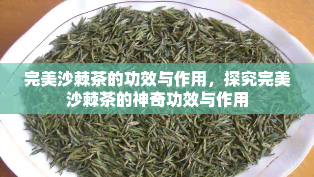 完美沙棘茶的功效与作用，探究完美沙棘茶的神奇功效与作用