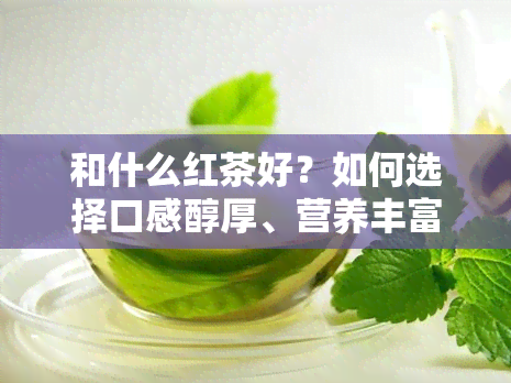 和什么红茶好？如何选择口感醇厚、营养丰富的优质红茶？