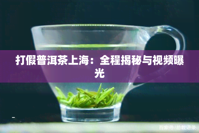 打假普洱茶上海：全程揭秘与视频曝光