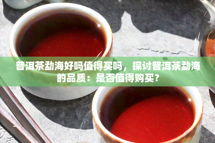 普洱茶勐海好吗值得买吗，探讨普洱茶勐海的品质：是否值得购买？