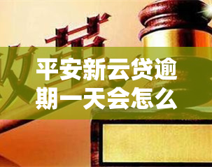 平安新云贷逾期一天会怎么样，平安新云贷：逾期一天会产生哪些后果？