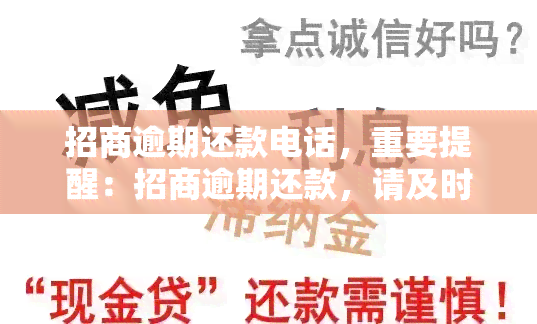 招商逾期还款电话，重要提醒：招商逾期还款，请及时拨打客服电话处理