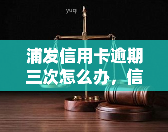 浦发信用卡逾期三次怎么办，信用卡逾期三次：如何处理浦发信用卡逾期问题？