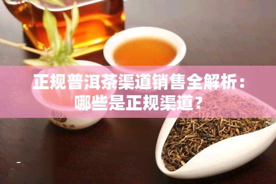 正规普洱茶渠道销售全解析：哪些是正规渠道？