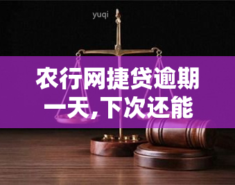 农行网捷贷逾期一天,下次还能贷出来吗，农行网捷贷逾期一天会对下一次贷款产生影响吗？