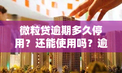 微粒贷逾期多久停用？还能使用吗？逾期多长时间会关闭账户？