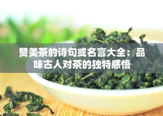 赞美茶的诗句或名言大全：品味古人对茶的独特感悟