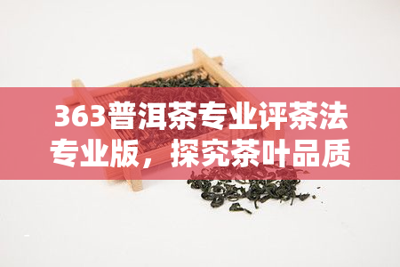 363普洱茶专业评茶法专业版，探究茶叶品质的新方法：363普洱茶专业评茶法专业版解析