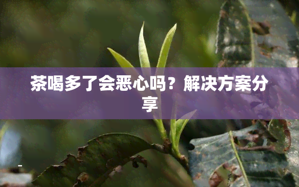 茶喝多了会恶心吗？解决方案分享