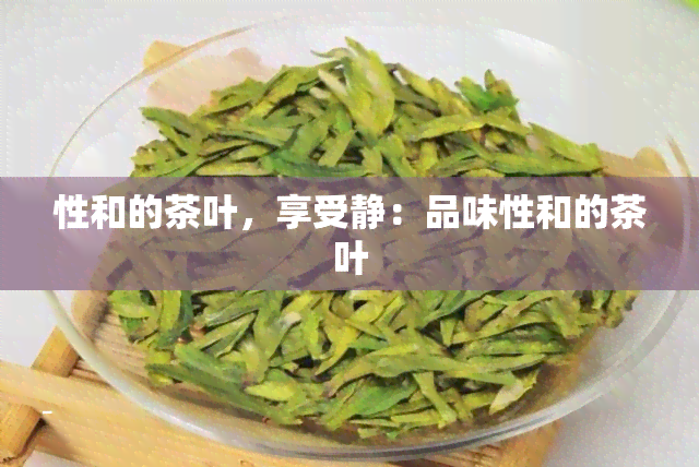 性和的茶叶，享受静：品味性和的茶叶