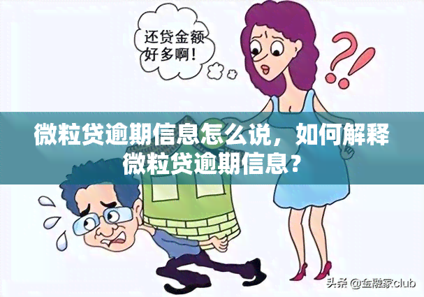 微粒贷逾期信息怎么说，如何解释微粒贷逾期信息？