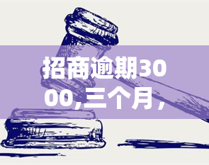 招商逾期3000,三个月，重要提醒：您的招商贷款已逾期3000元，需在三个月内偿还