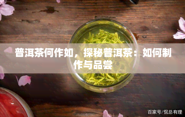 普洱茶何作如，探秘普洱茶：如何制作与品尝