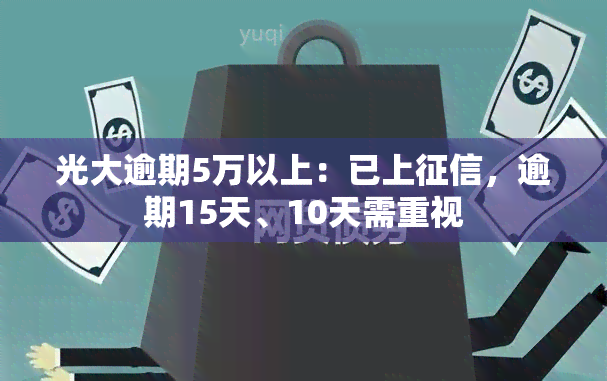 光大逾期5万以上：已上，逾期15天、10天需重视