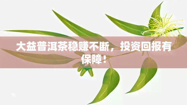 大益普洱茶稳赚不断，投资回报有保障！