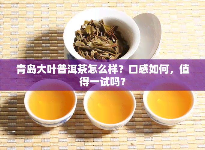 青岛大叶普洱茶怎么样？口感如何，值得一试吗？