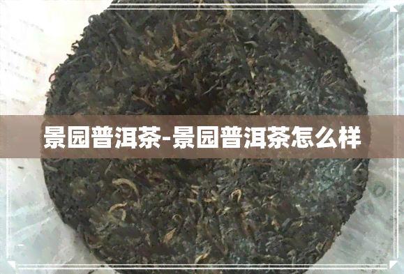 景园普洱茶-景园普洱茶怎么样