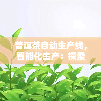 普洱茶自动生产线，智能化生产：探索普洱茶自动生产线的未来