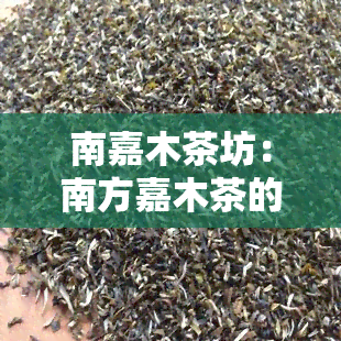 南嘉木茶坊：南方嘉木茶的故乡，品味南嘉有木的独特韵味