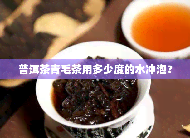 普洱茶青毛茶用多少度的水冲泡？