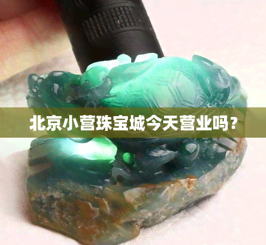 北京小营珠宝城今天营业吗？