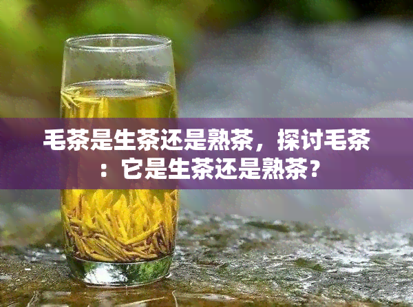 毛茶是生茶还是熟茶，探讨毛茶：它是生茶还是熟茶？