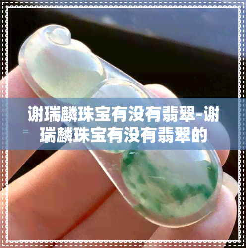 谢瑞麟珠宝有没有翡翠-谢瑞麟珠宝有没有翡翠的