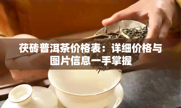 茯砖普洱茶价格表：详细价格与图片信息一手掌握