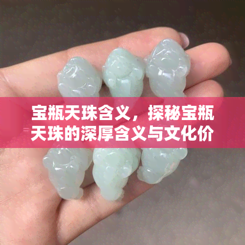 宝瓶天珠含义，探秘宝瓶天珠的深厚含义与文化价值