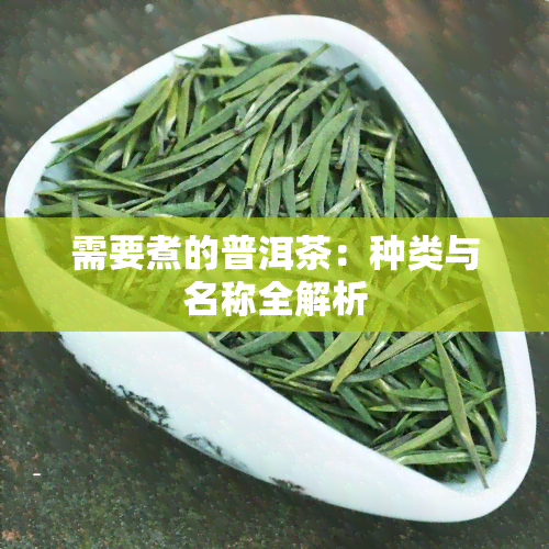 需要煮的普洱茶：种类与名称全解析