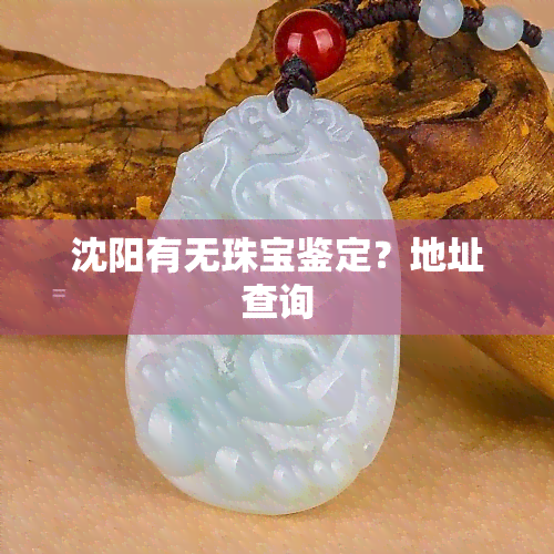 沈阳有无珠宝鉴定？地址查询