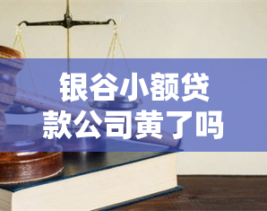 银谷小额贷款公司黄了吗？当前状况及合法性探讨