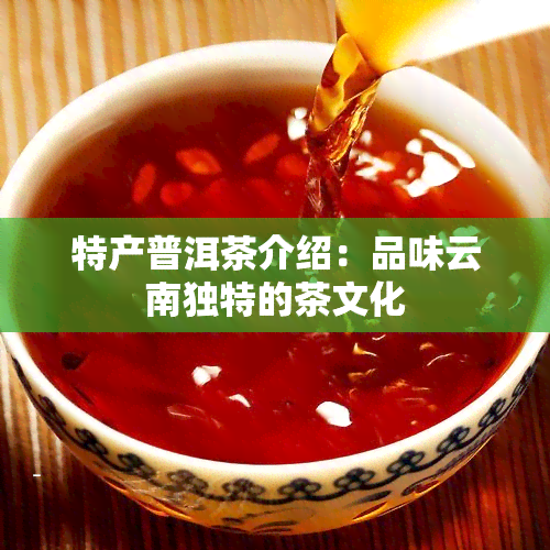 特产普洱茶介绍：品味云南独特的茶文化