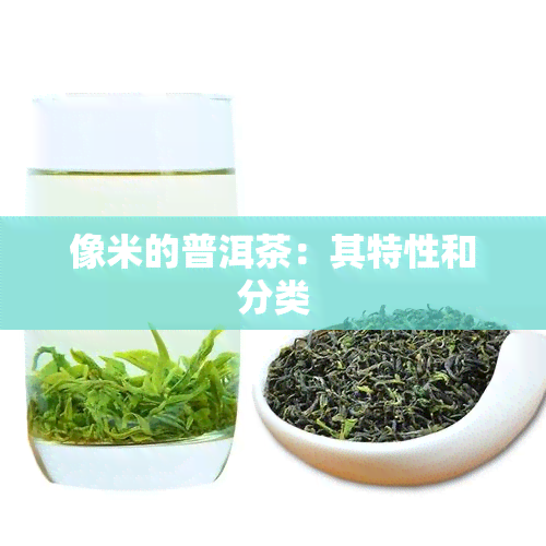 像米的普洱茶：其特性和分类