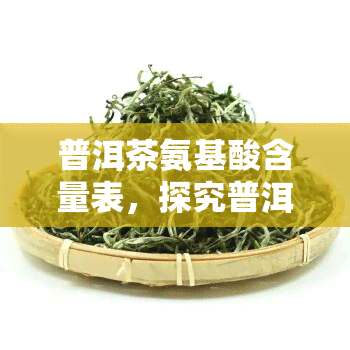 普洱茶氨基酸含量表，探究普洱茶的营养价值：揭秘其氨基酸含量表